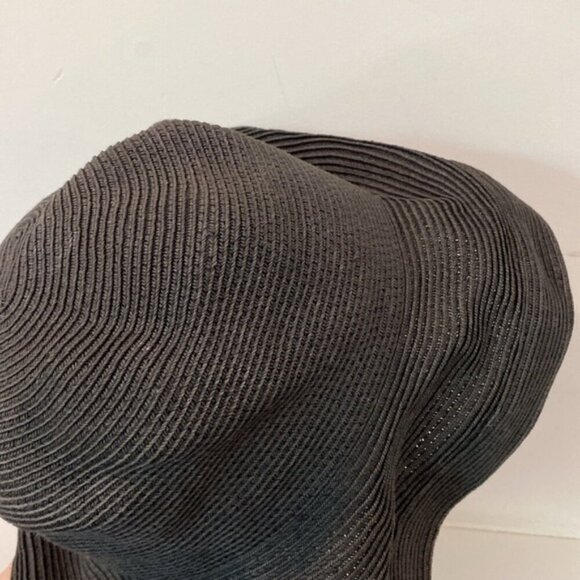 Festival Black Floppy Wide Brim Sun Hat - Picture 4 of 8